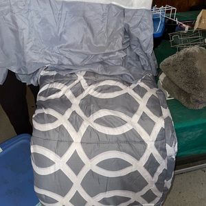 King Size Comforter set, with sheets and skirt to match